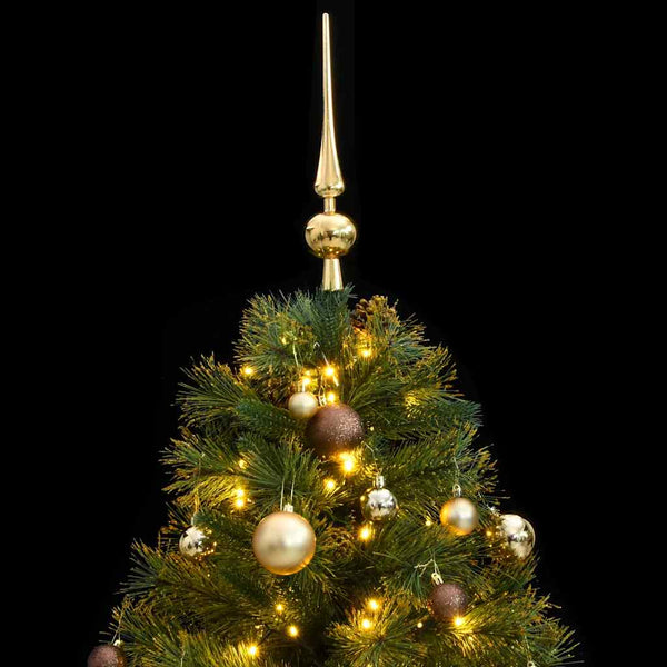 Kunstkerstboom Met Scharnieren 150 Led's En Kerstballen 150 Cm
