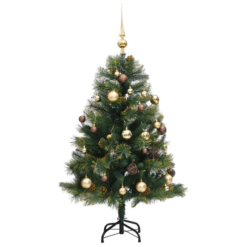 Kunstkerstboom Met Scharnieren 150 Led's En Kerstballen 150 Cm
