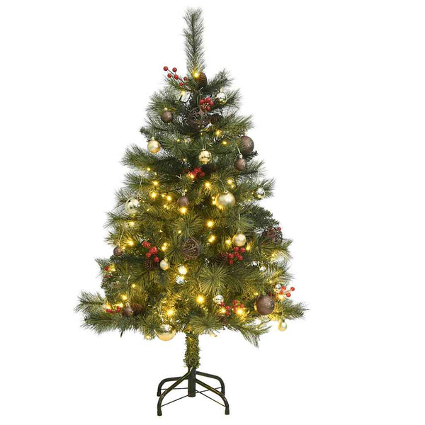 Kunstkerstboom Met Scharnieren 150 Led's En Kerstballen 150 Cm