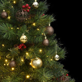 Kunstkerstboom Met Scharnieren 150 Led's En Kerstballen 150 Cm