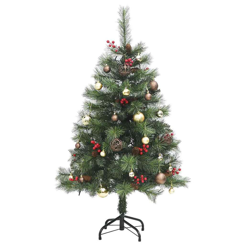 Kunstkerstboom Met Scharnieren 150 Led's En Kerstballen 150 Cm