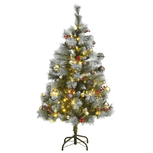 Kunstkerstboom Met Scharnieren 150 Led's En Kerstballen