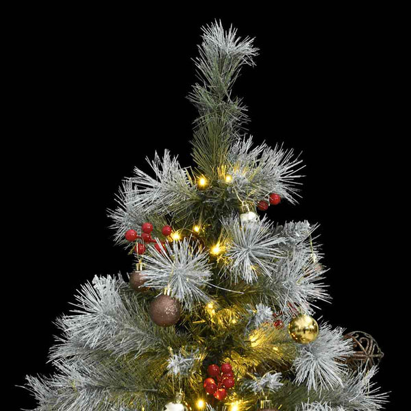 Kunstkerstboom Met Scharnieren 150 Led's En Kerstballen