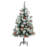 Kunstkerstboom Met Scharnieren 150 Led's En Kerstballen