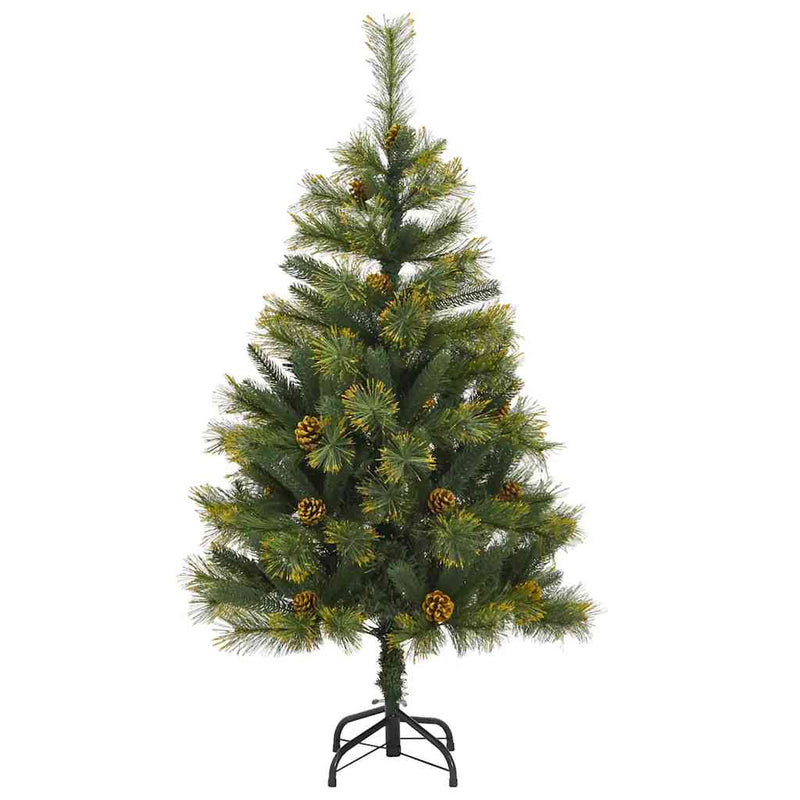 Kunstkerstboom Met Scharnieren 150 Led's En Kerstballen 120 Cm