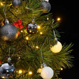 Kunstkerstboom Met Scharnieren 150 Led's En Kerstballen 150 Cm