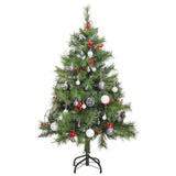 Kunstkerstboom Met Scharnieren 150 Led's En Kerstballen 150 Cm