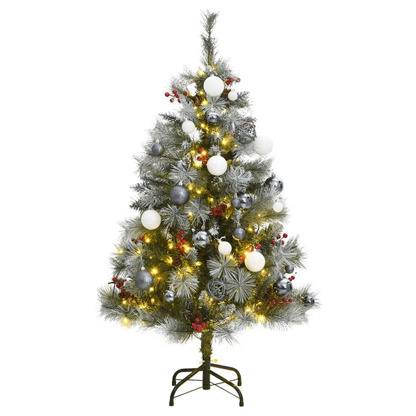 Kunstkerstboom Met Scharnieren 150 Led's En Kerstballen