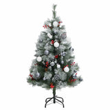 Kunstkerstboom Met Scharnieren 150 Led's En Kerstballen