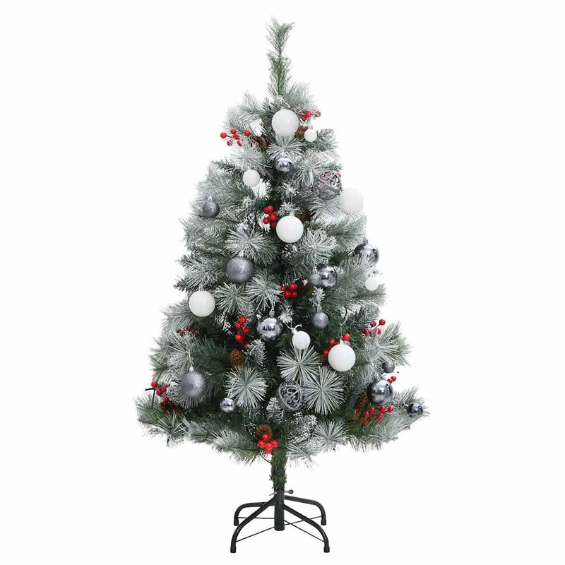 Kunstkerstboom Met Scharnieren 150 Led's En Kerstballen