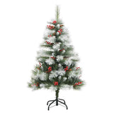 Kunstkerstboom Met Scharnieren 150 Led's En Kerstballen