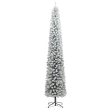 Kerstboom Smal 300 Led's En Sneeuw