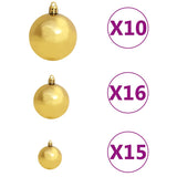 Kerstboom Smal 300 Led's Kerstballen En Sneeuw