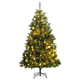 Kunstkerstboom Met Scharnieren 300 Led's En Kerstballen