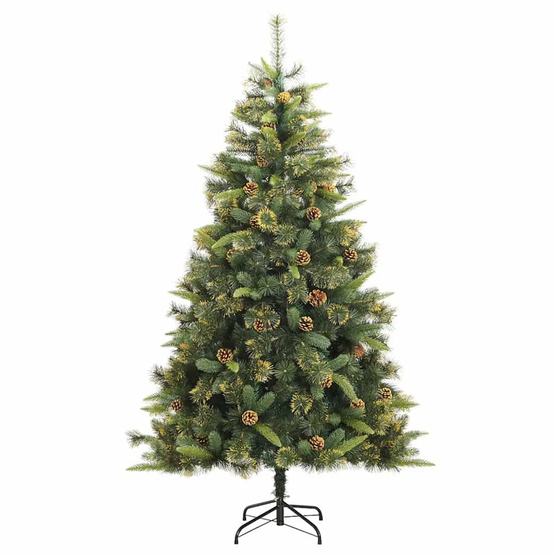 Kunstkerstboom Met Scharnieren 300 Led's En Kerstballen