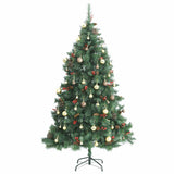 Kunstkerstboom Met Scharnieren 300 Led's En Kerstballen