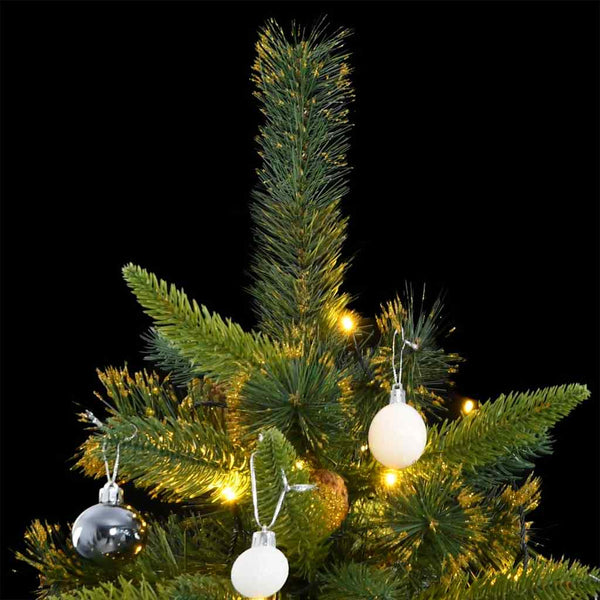 Kunstkerstboom Met Scharnieren 300 Led's En Kerstballen