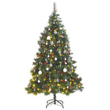 Kunstkerstboom Met Scharnieren 300 Led's En Kerstballen 240 Cm