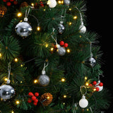 Kunstkerstboom Met Scharnieren 300 Led's En Kerstballen 240 Cm