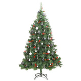 Kunstkerstboom Met Scharnieren 300 Led's En Kerstballen 240 Cm