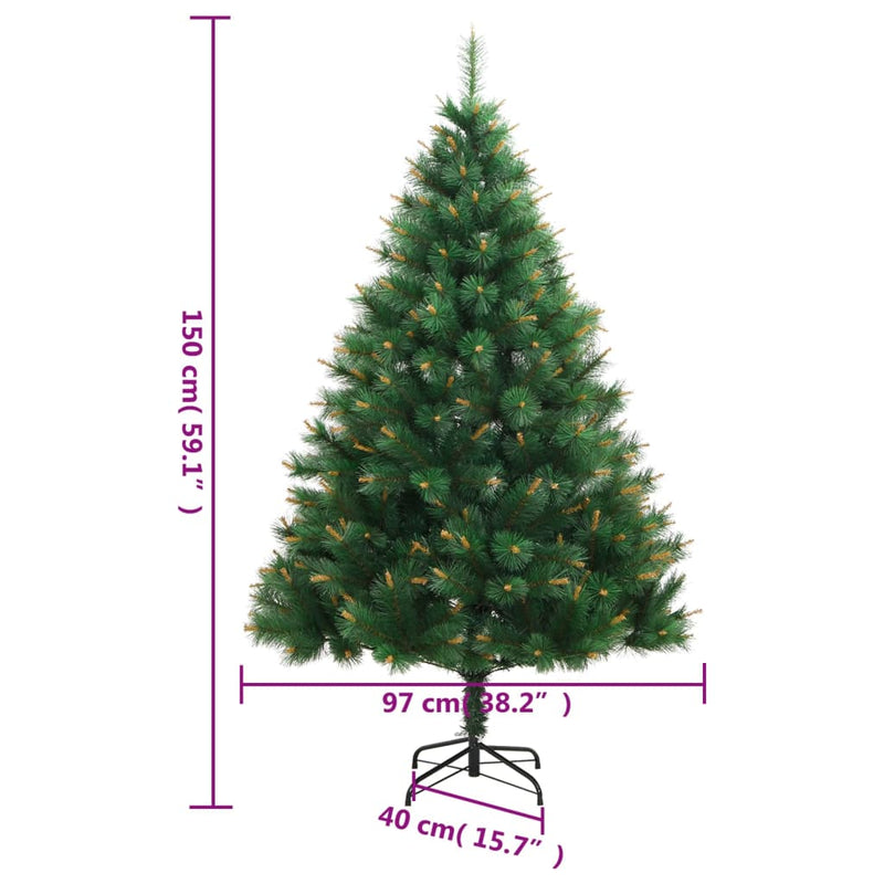 Kunstkerstboom Met Scharnieren 150 Led's 150 Cm