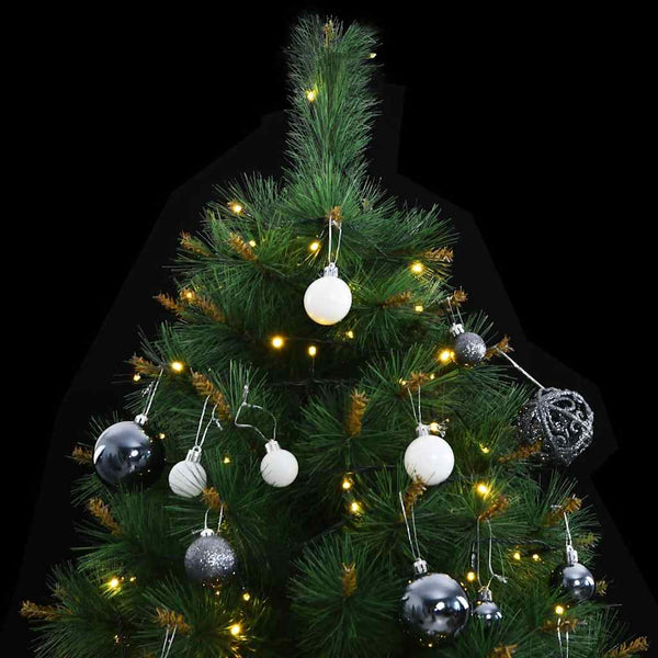 Kunstkerstboom Met Scharnieren 150 Led's En Kerstballen 150 Cm
