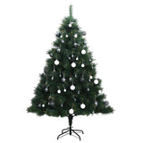Kunstkerstboom Met Scharnieren 150 Led's En Kerstballen 150 Cm