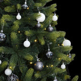 Kunstkerstboom Met Scharnieren 150 Led En Kerstballen 120 Cm