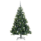 Kunstkerstboom Met Scharnieren 150 Led En Kerstballen 120 Cm