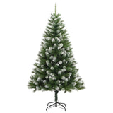 Kunstkerstboom Met Scharnieren 300 Led's En Sneeuw