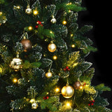 Kunstkerstboom Met Scharnieren 300 Led's En Kerstballen