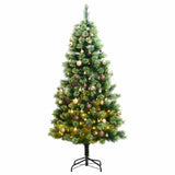 Kunstkerstboom Met Scharnieren 300 Led's En Kerstballen
