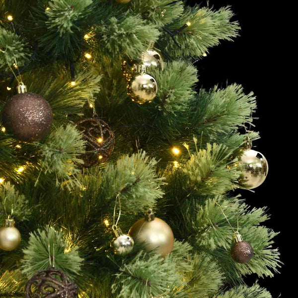 Kunstkerstboom Met Scharnieren 300 Led's En Kerstballen