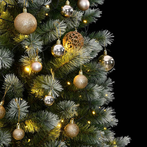 Kunstkerstboom Met Scharnieren 300 Led's En Kerstballen