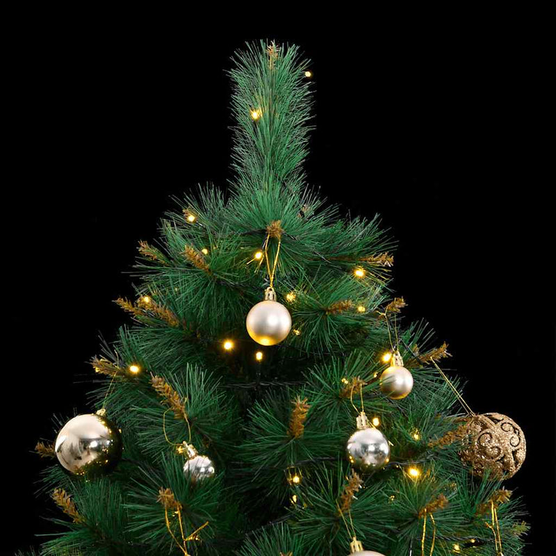 Kunstkerstboom Met Scharnieren 300 Led's En Kerstballen