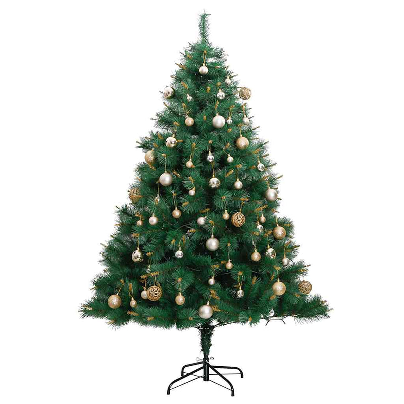 Kunstkerstboom Met Scharnieren 300 Led's En Kerstballen
