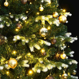 Kunstkerstboom Met Scharnieren 300 Led's En Kerstballen