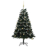 Kunstkerstboom Met Scharnieren 300 Led's En Kerstballen