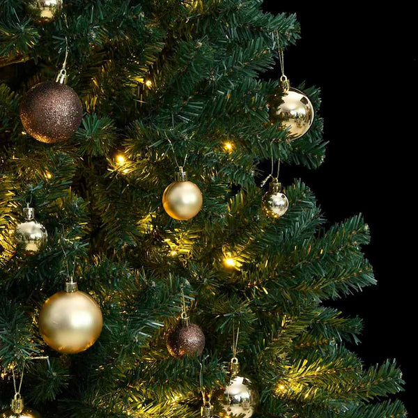 Kunstkerstboom Met Scharnieren 300 Led's En Kerstballen