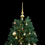 Kunstkerstboom Met Scharnieren 300 Led's En Kerstballen