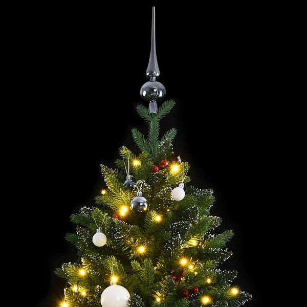 Kunstkerstboom Met Scharnieren 300 Led's En Kerstballen