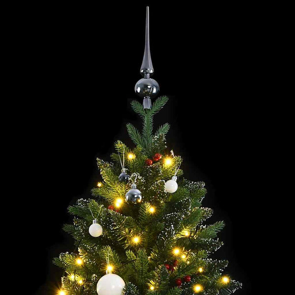 Kunstkerstboom Met Scharnieren 300 Led's En Kerstballen 240 Cm