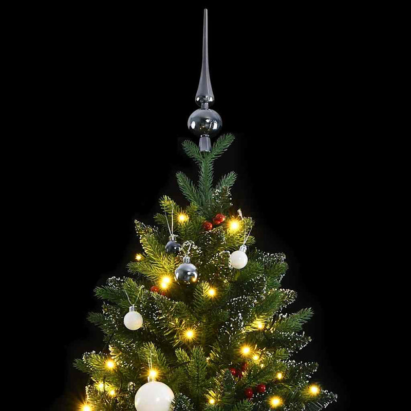 Kunstkerstboom Met Scharnieren 300 Led's En Kerstballen 240 Cm