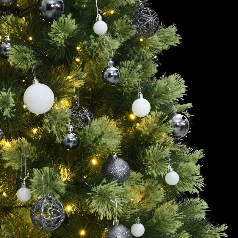 Kunstkerstboom Met Scharnieren 300 Led's En Kerstballen 180 Cm