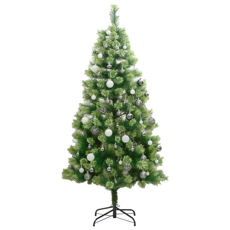 Kunstkerstboom Met Scharnieren 300 Led's En Kerstballen 180 Cm
