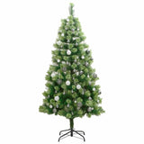 Kunstkerstboom Met Scharnieren 300 Led's En Kerstballen