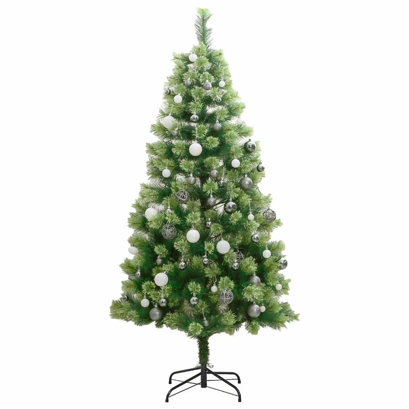 Kunstkerstboom Met Scharnieren 300 Led's En Kerstballen