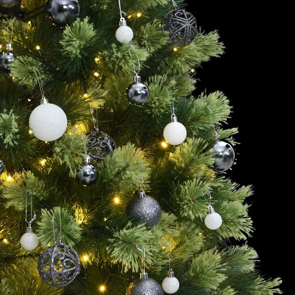 Kunstkerstboom Met Scharnieren 300 Led's En Kerstballen 240 Cm