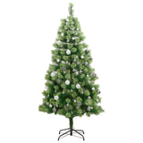 Kunstkerstboom Met Scharnieren 300 Led's En Kerstballen 240 Cm
