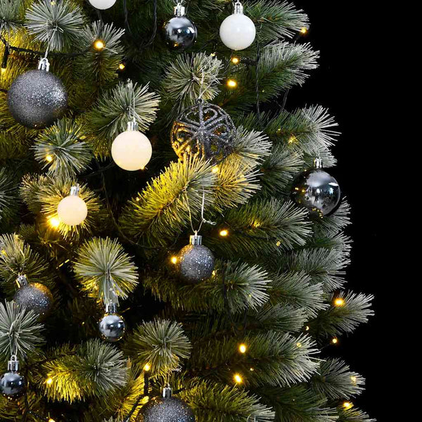 Kunstkerstboom Met Scharnieren 300 Led's En Kerstballen 240 Cm